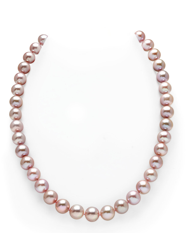10-11mm Pink Freshwater Pearl Necklace - AAA Quality