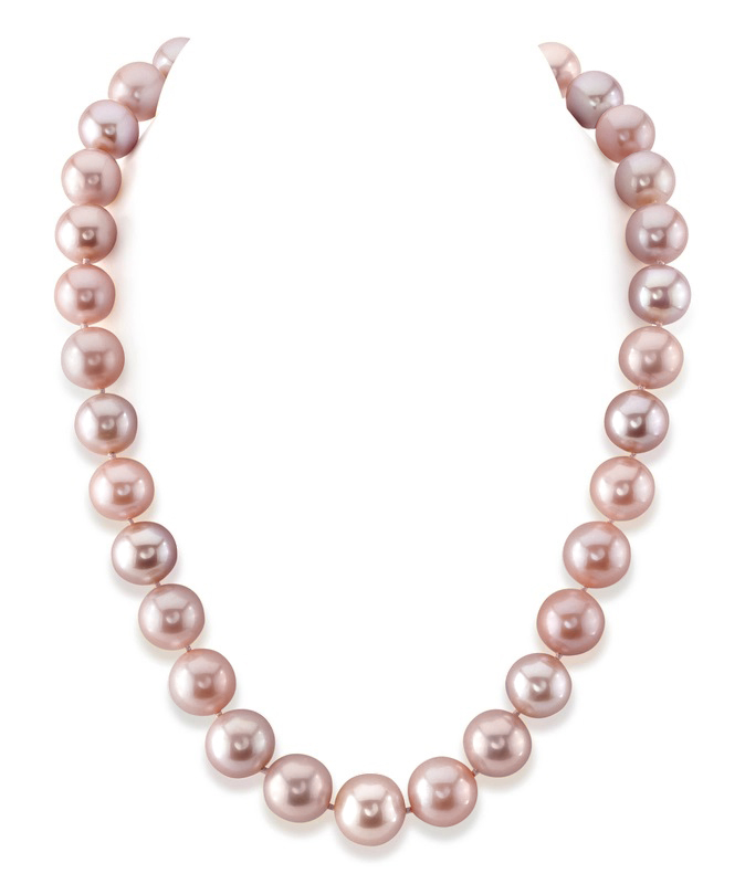12-13mm Pink Freshwater Pearl Necklace - AAA Quality