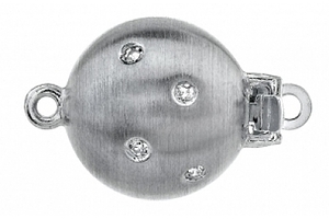 13mm 18K Diamond Ball Clasp - WG