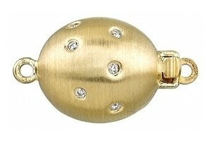 13mm 18K Diamond Ball Clasp - YG